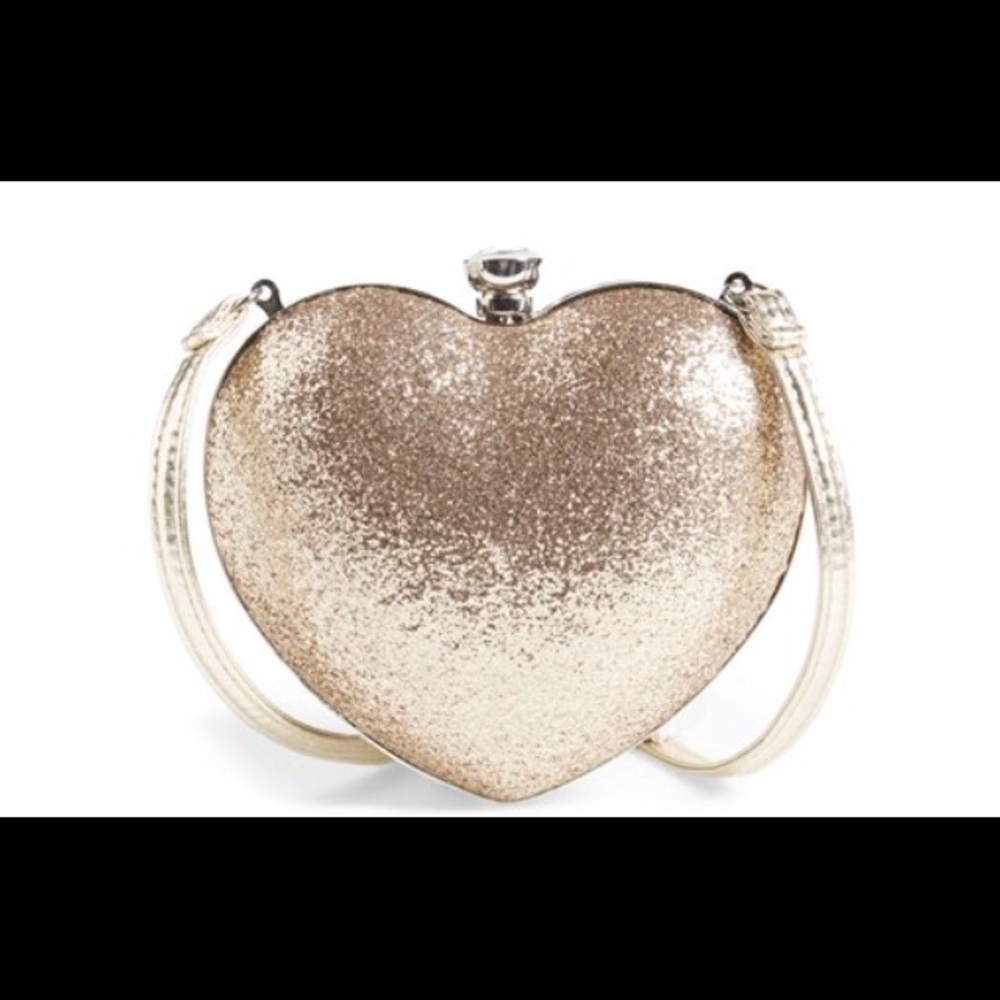 Capelli heart clutch handbag